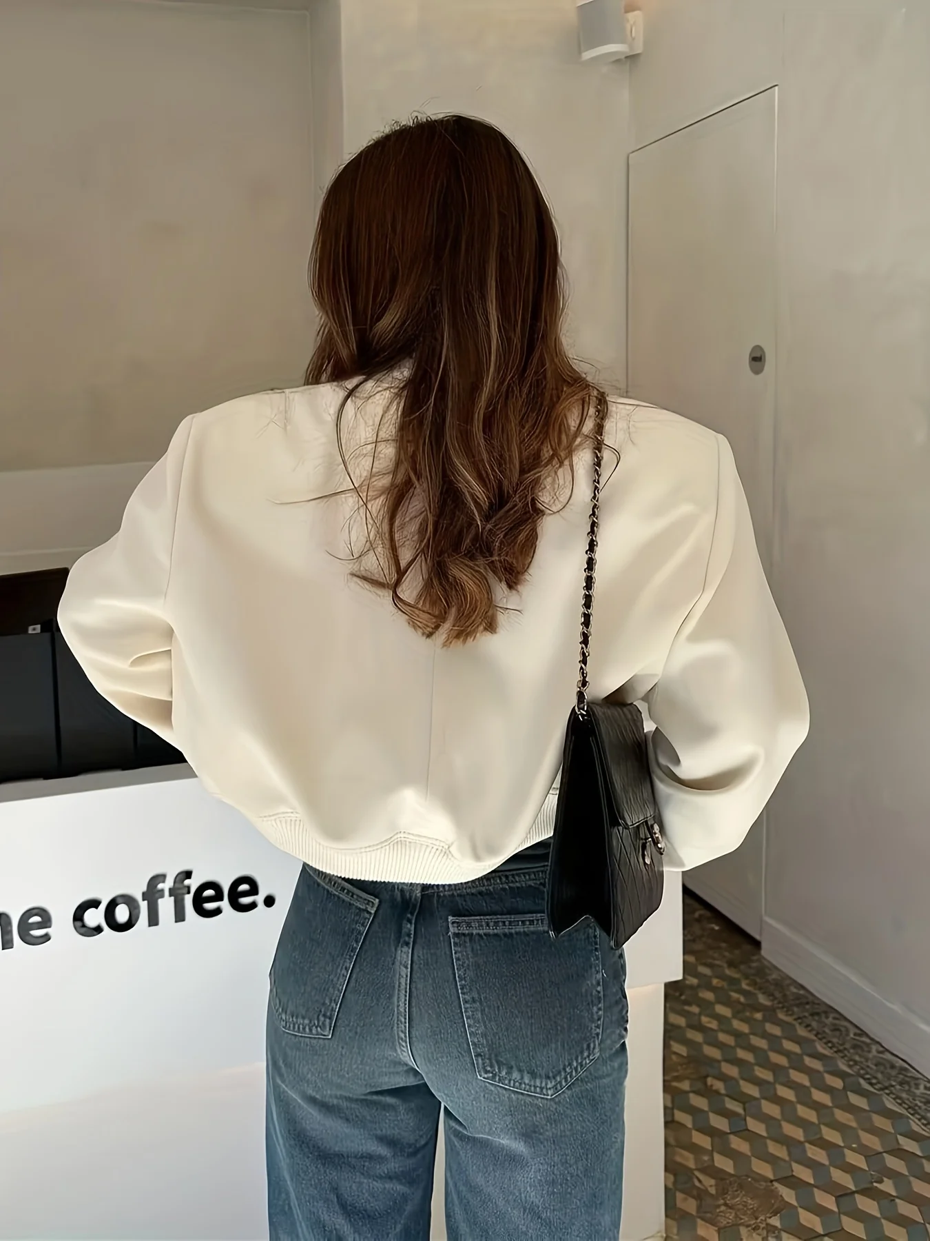 deanwangkt-1  Solid Button Front Jacket, Casual Long Sleeve Pocket Jacket, Women's Clothing - Deanwangkt