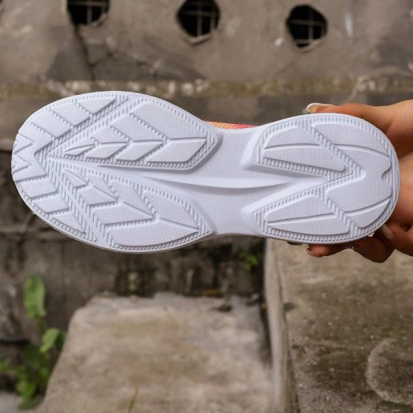 deanwangkt - Pink Casual Sportswear Daily Patchwork Tie-dye Round Mesh Breathable Comfortable Out Door Shoes - Deanwangkt