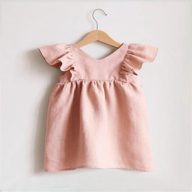 Cotton Baby Dresses Cute Summer Girls Clothes Princess Dress 1st Birthday Party For 0-3Years Girl Infant toddler Girls Clothing - Deanwangkt