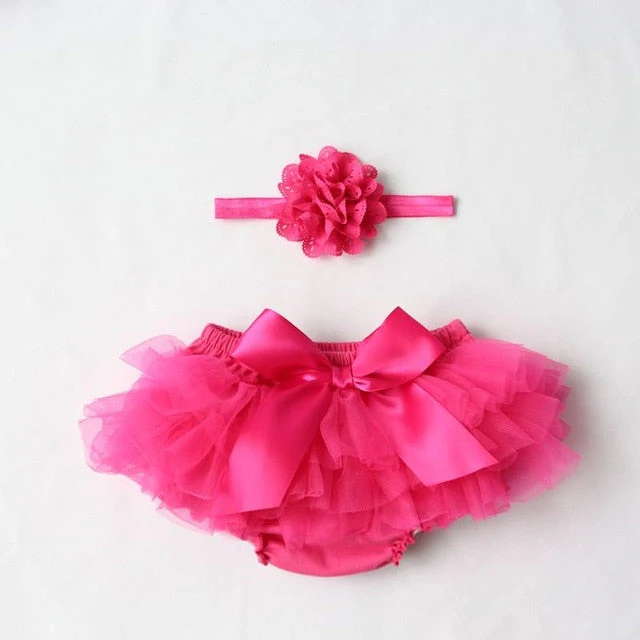 Baby Cotton Chiffon Ruffle Bloomers Cute Baby Diaper Cover Newborn Flower Shorts Toddler Fashion Summer Clothing - Deanwangkt