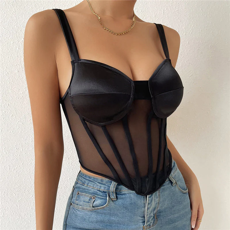 deanwangkt  Summer Sexy Patchwork Diamond Vest For Women Love Sleevelese Tank Tops Female Summer Fashion body sculpting Clothing - Deanwangkt