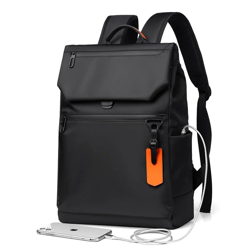 deanwangkt High Quality Waterproof Men's Laptop Backpack Luxury Brand Designer Black Backpack for Business Urban Man Backpack USB Charging - Deanwangkt