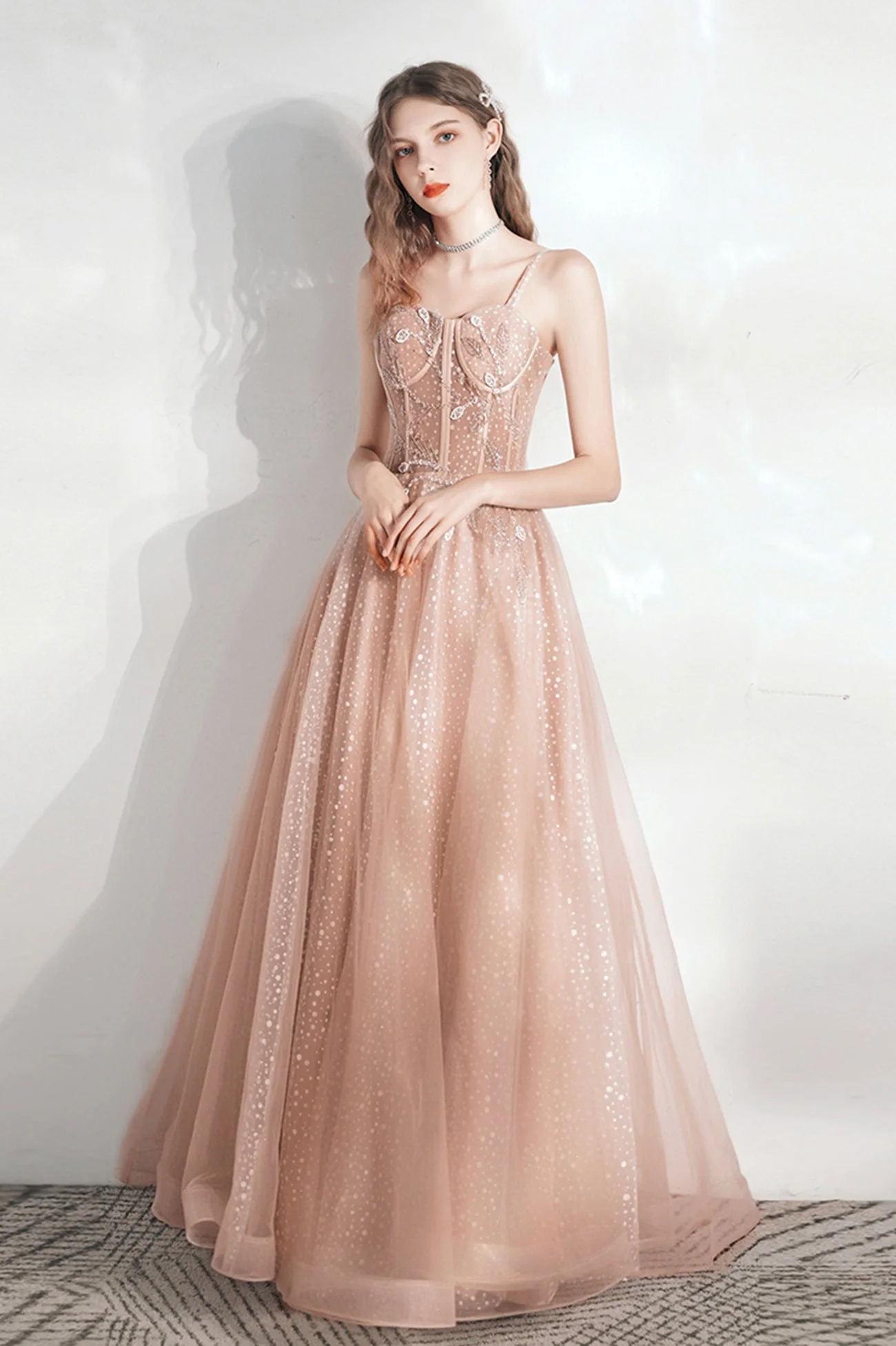 solvbao Cute Tulle Long Prom Dresses, Lovely A-Line Evening Graduation Dresses - Deanwangkt