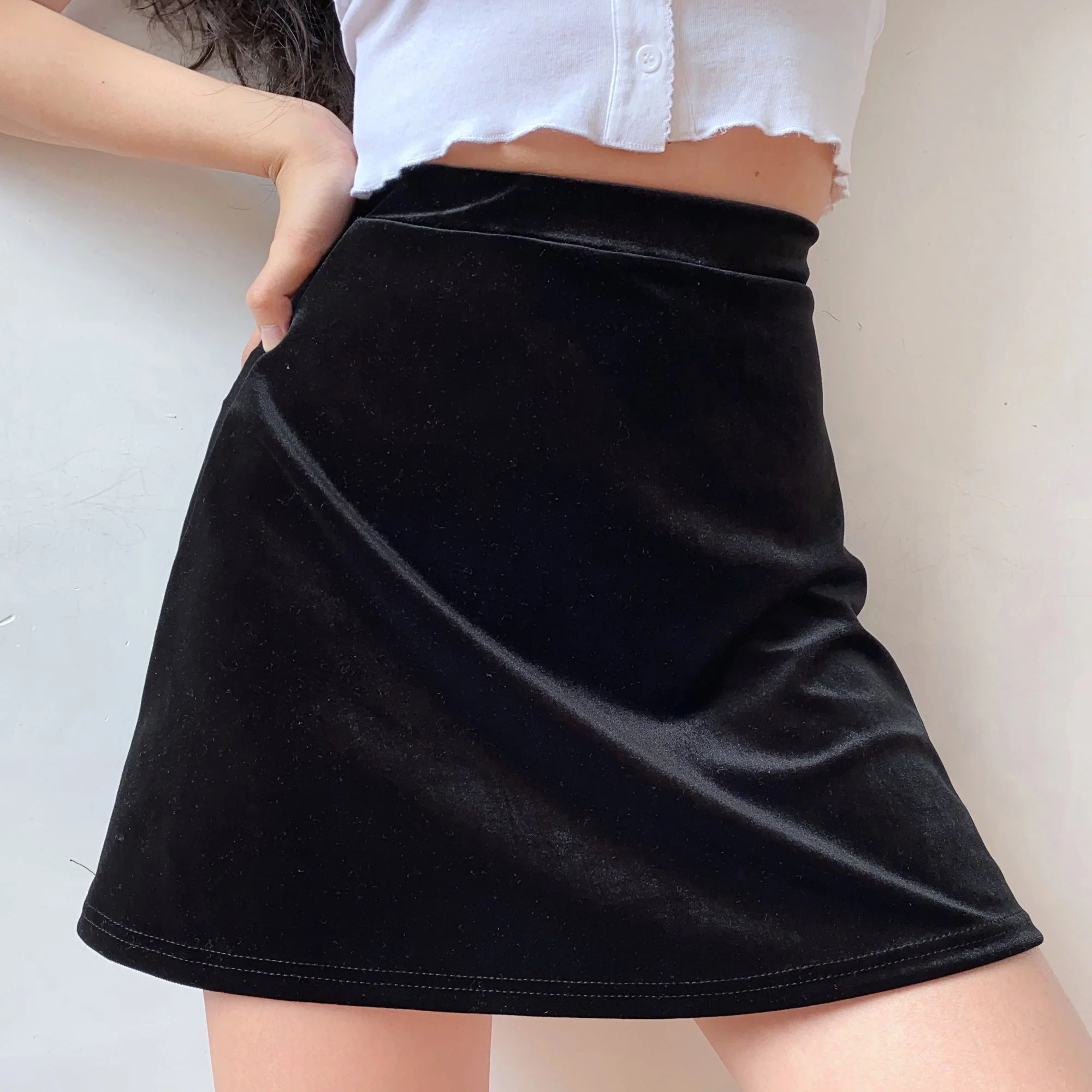 deanwangkt - Ruby Velvet Skirt ~ HANDMADE - Deanwangkt