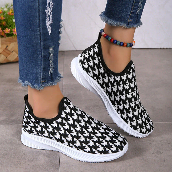 deanwangkt - Red Casual Patchwork Round Comfortable Shoes - Deanwangkt