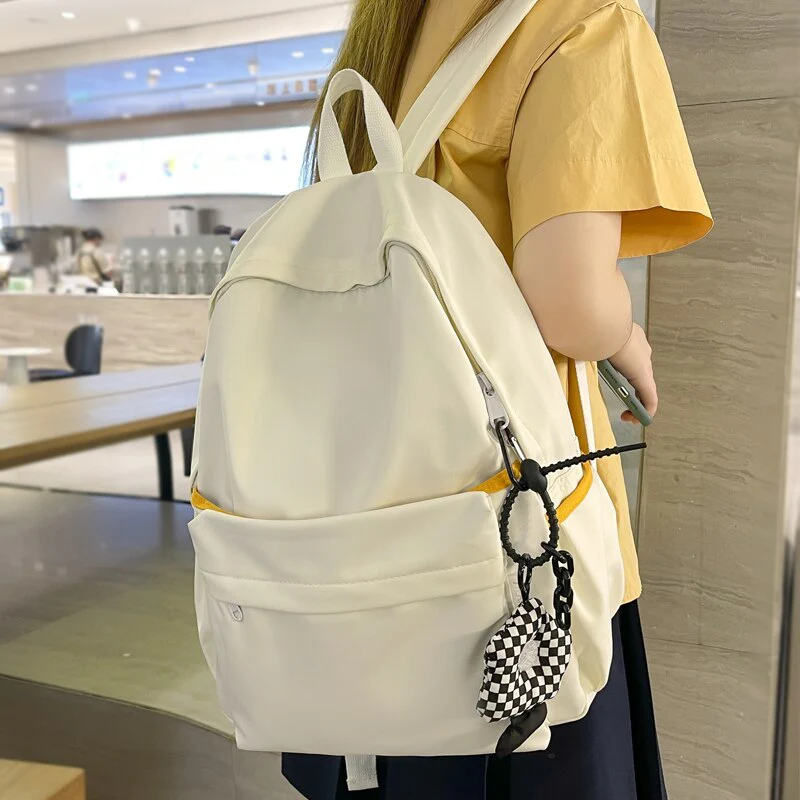Back to school  Fashion Women Mochila Travel Shoulder Bag Girls Cute Bookbag Laptop Rucksack for Schoolbag Teen Backpack Student Solid - Deanwangkt