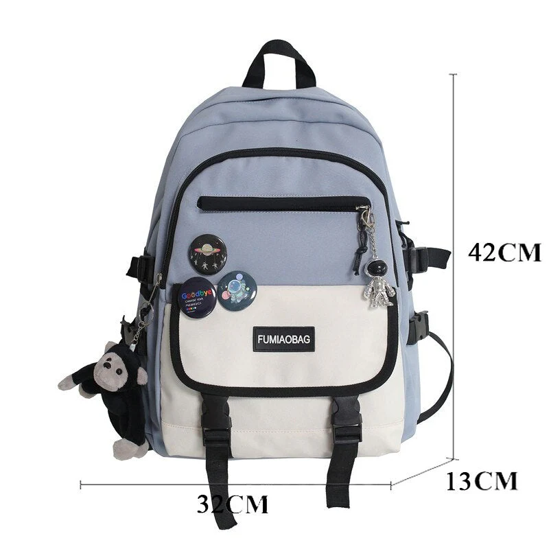 BACK TO SCHOOL  Fashion Men Mochila Black Laptop Backpack Girls Canvas Bagpack High Capacity Teenage Student Schoolbag  Women Travel Bag - Deanwangkt