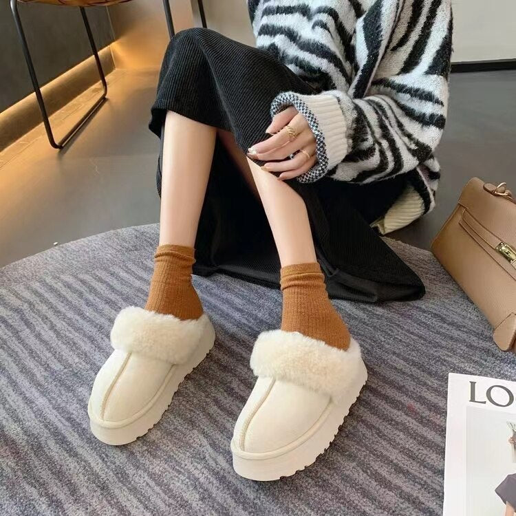 deanwangkt Snow Boots Slippers Women Soft Women Shoes Waterproof Boots Ladies New Ankle Boots Flat  Winter Shoes Women - Deanwangkt