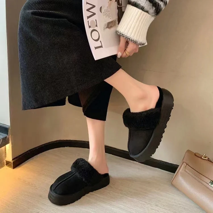 deanwangkt Snow Boots Slippers Women Soft Women Shoes Waterproof Boots Ladies New Ankle Boots Flat  Winter Shoes Women - Deanwangkt