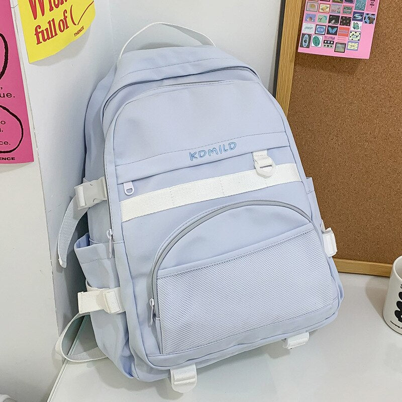 BACK TO COLLEGE  Fashion High Quality Cute Schoolbag for Girls Bookbag Teenagers Kawaii Women Laptop Backpack Waterproof Travel Mochila - Deanwangkt