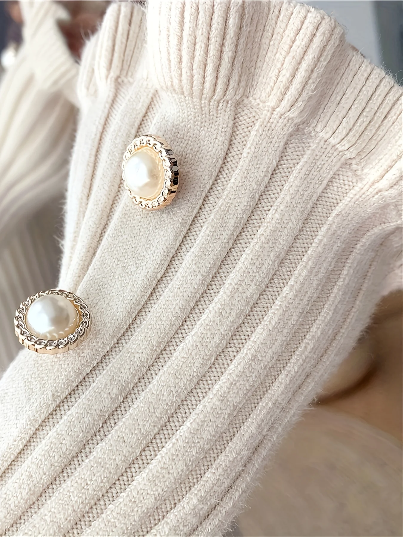 Ribbed Ruffle Hem Dress, Elegant Solid Long Sleeve Bodycon Dress, Women's Clothing - Deanwangkt