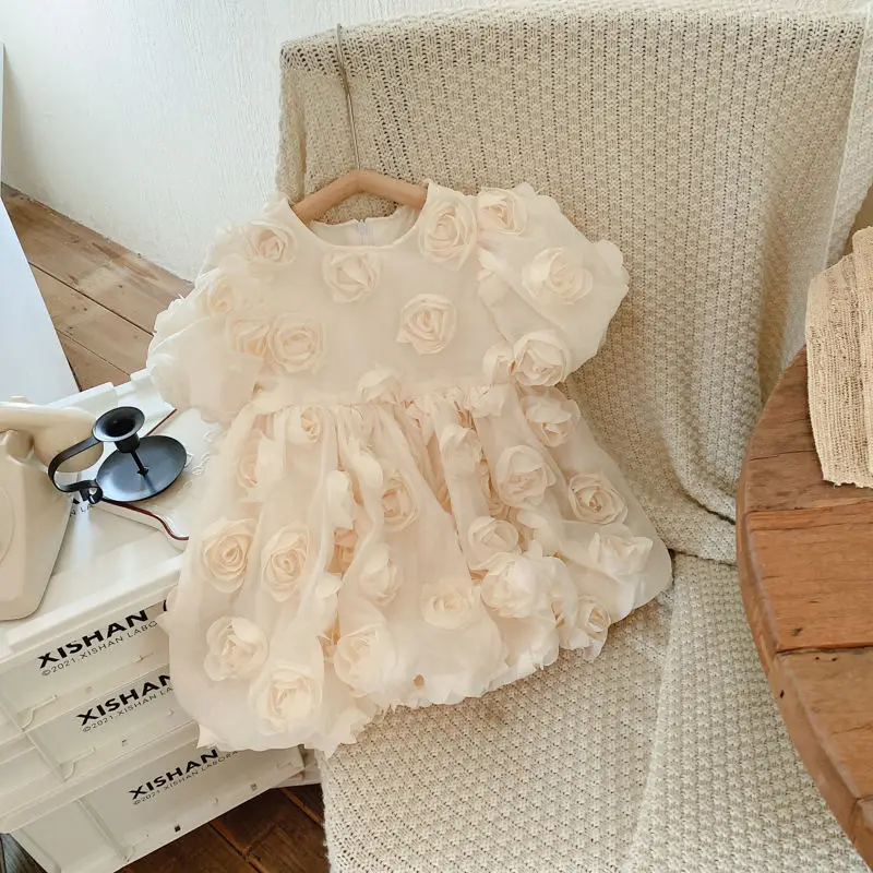 deanwangkt Children Clothing Girls' Flower Princess Dress Girls' Baby Dressnew Dress In Summer - Deanwangkt