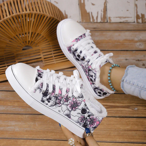 deanwangkt - Halloween Yellow Casual Daily Patchwork Printing Round Comfortable Shoes - Deanwangkt