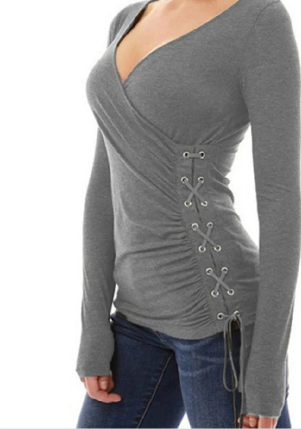 deanwangkt Autumn Winter Sweater Women Two Wear Sexy V-Neck Twisted Jumpers Pullovers Ladies Tops Knitted Sweaters Pull Femme - Deanwangkt