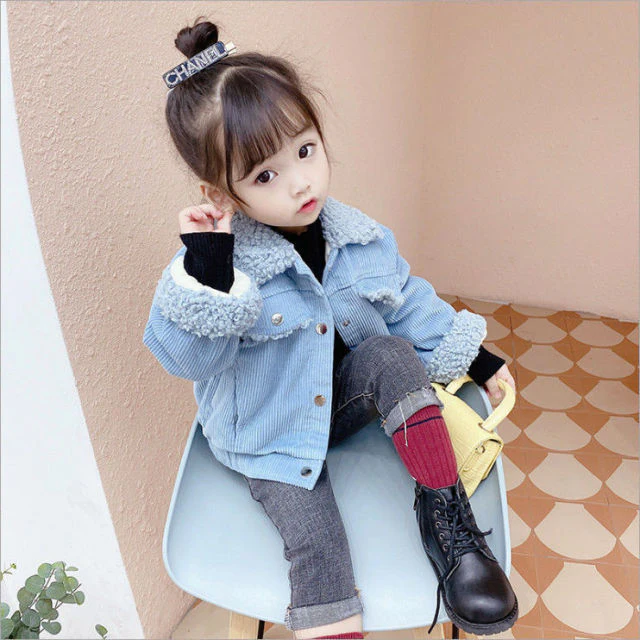deanwangkt new Baby Girl Boy winter Spring Autumn Plush Coats Jackets Fashion cotton down Kids Children Overwear Clothes - Deanwangkt