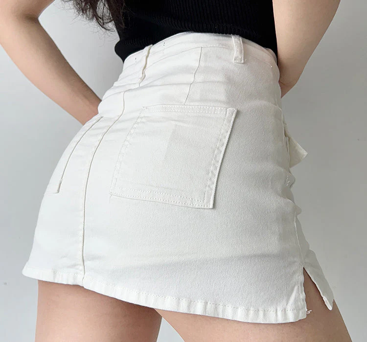 deanwangkt - New Revolution Denim Pocket Skirt - Deanwangkt