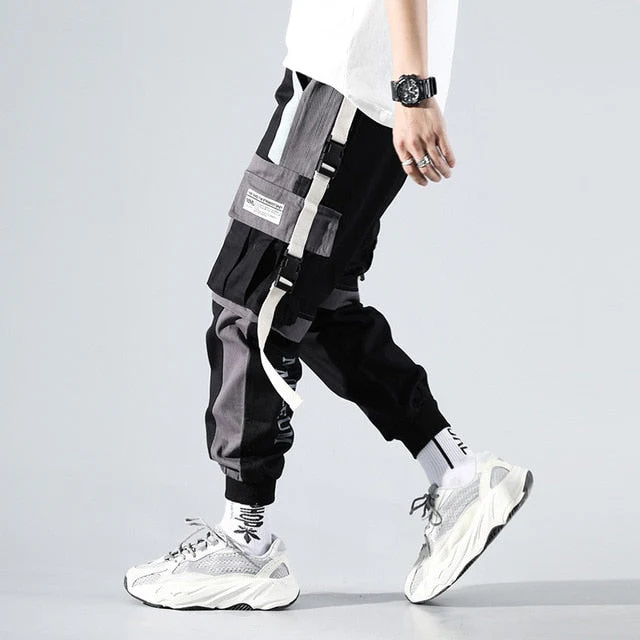 DEANWANGKT Mens Vintage Hip Hop Style Baggy Jeans Hip Hop Cargo Pants Men Streetwear Cotton Joggers Fashion Sweatpants Male Casual Harem Trousers Summer Harajuku Pants Men Women - Deanwangkt