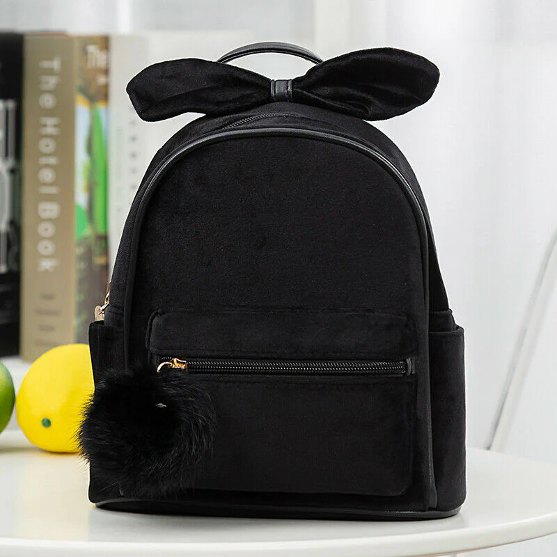 deanwangkt Cute Kid Toddler Mini Backpack Kindergarten Schoolbag Baby Cartoon Bowknot Shoulder Bag Handbag Fashion - Deanwangkt