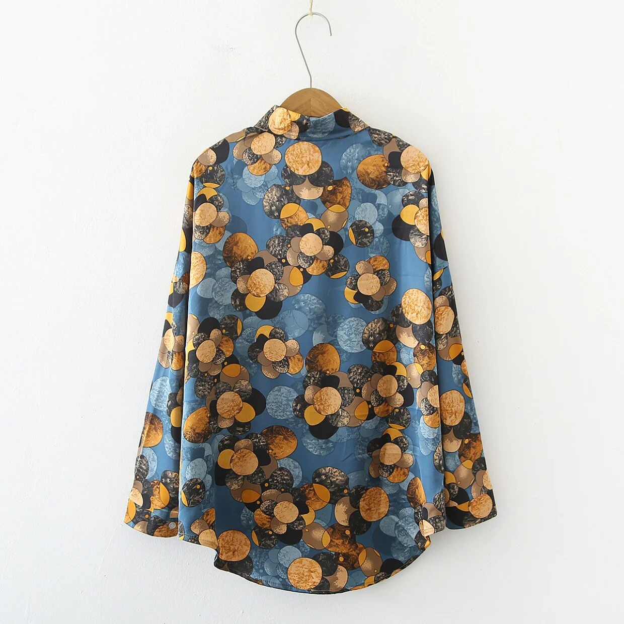 deanwangkt printing ladies shirts Women's Blouses Spring summer casual loose Long Sleeve Tops Blusas Mujer - Deanwangkt