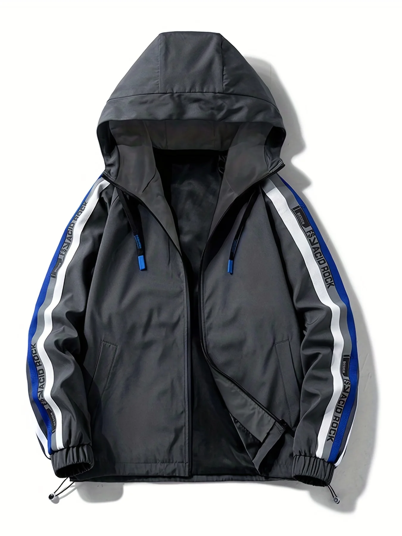 deanwangkt  Classic Design Hooded Jackets By Activity, Men's Casual Zip Up Jacket Coat For Spring Fall - Deanwangkt