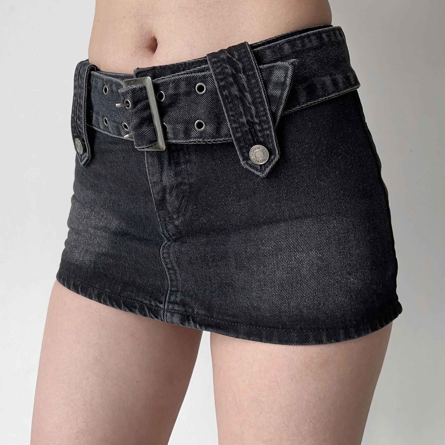 deanwangkt - Hot Girl Denim Mini Skirt - Deanwangkt