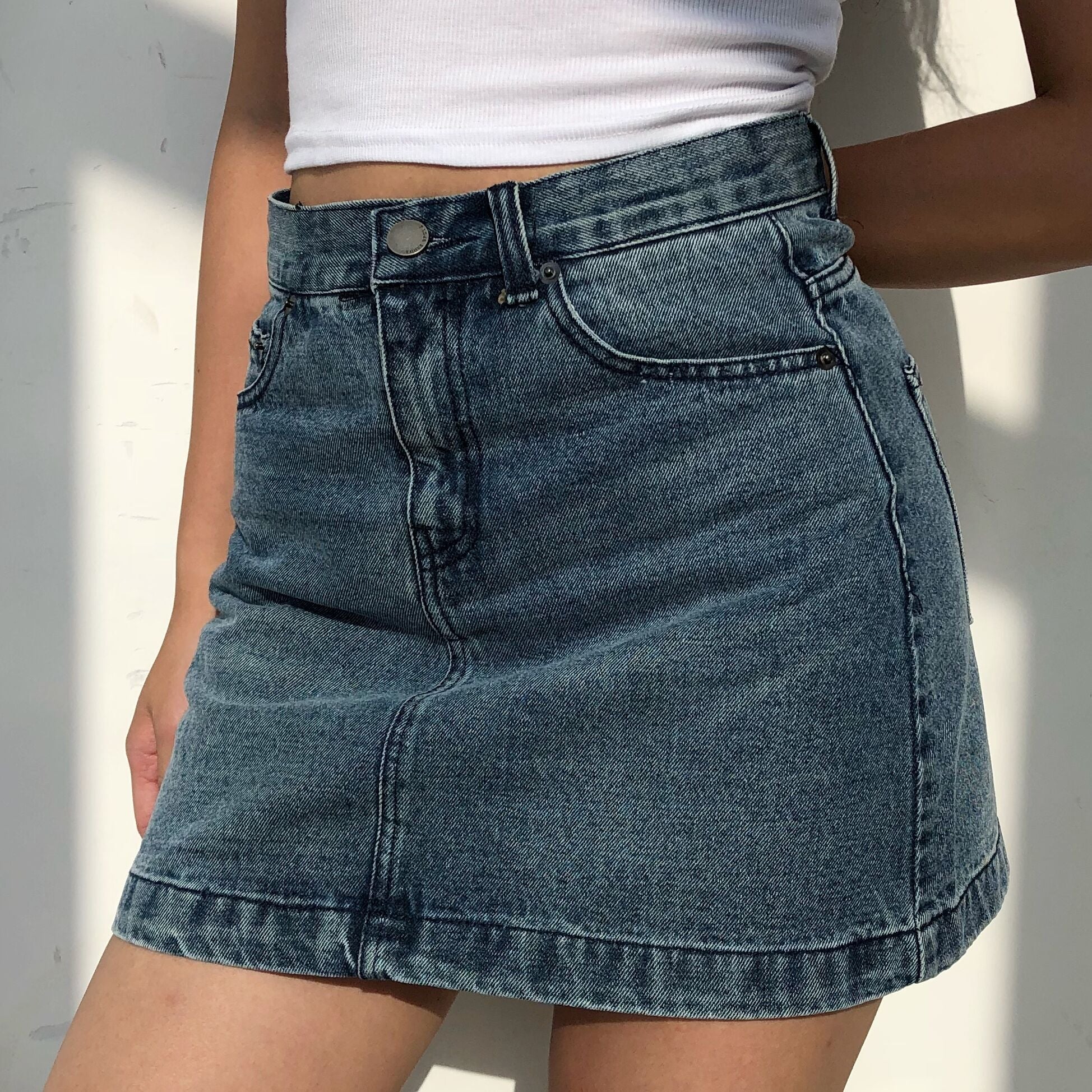 deanwangkt - Vintage Denim Skirt - Deanwangkt