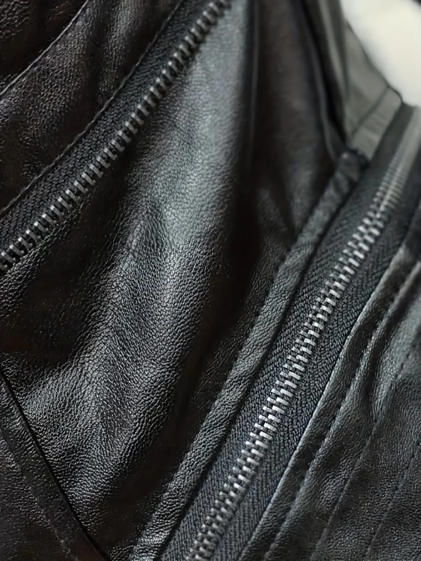 Punk Solid Jacket, Casual Zipper Layered Stitching Long Sleeve Outerwear, Women's Clothing - Deanwangkt