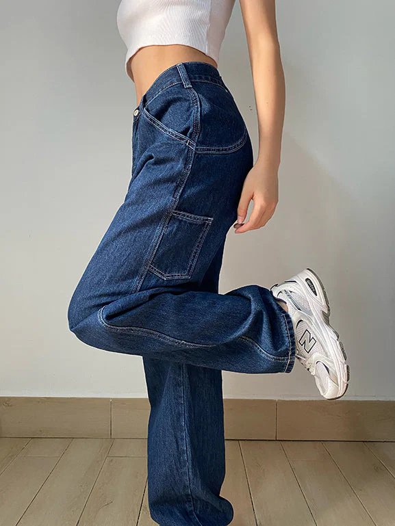 deanwangkt - Retro Builder Baggy Jeans - Deanwangkt