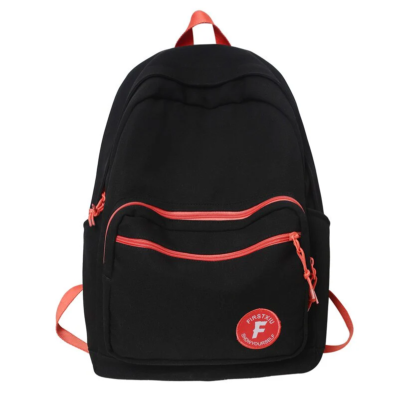 Back to school  Kawaii Rucksack for Teens Girls Fashion Bookbag Cute Backpack New Waterproof High School Boys Black Mochila Schoolbag - Deanwangkt