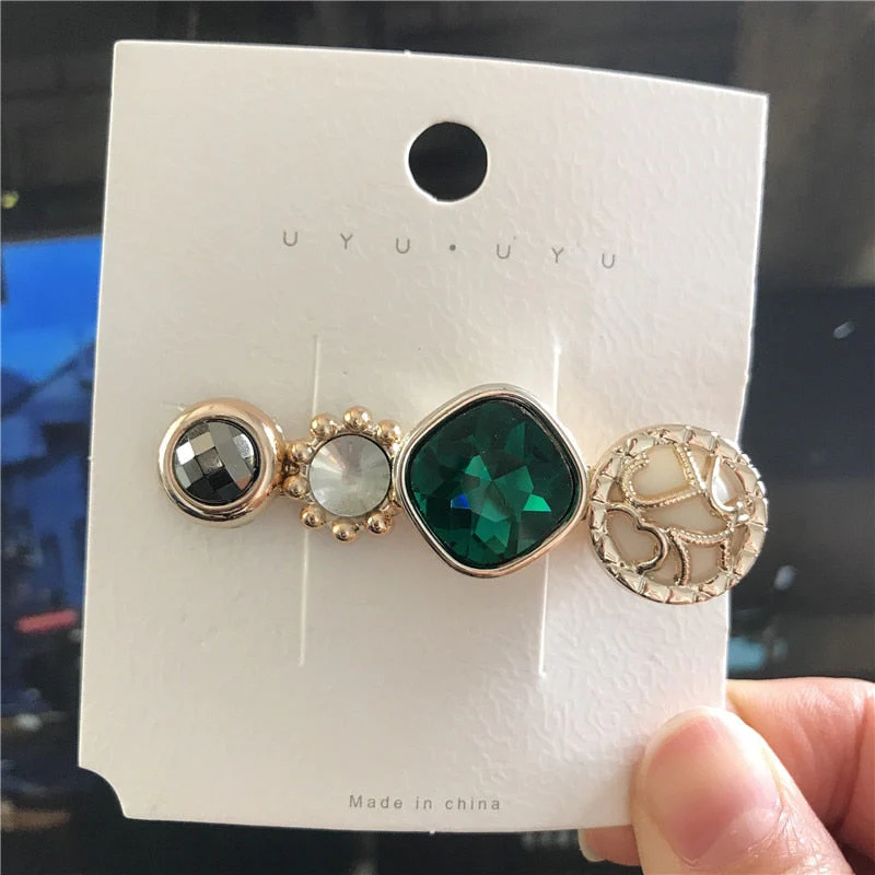 deanwangkt 4PCS Hair Clips Set Crystal Simulation Pearl Hair Accessories Fashion Barrettes For Women Bees Star Heart Hairgrip Hairpins - Deanwangkt