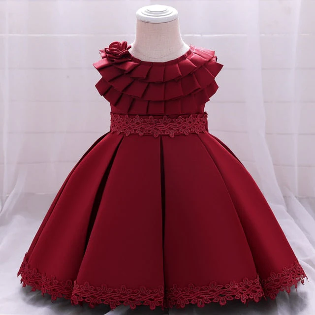 Infant Baby Girl Dresses Girl Ball Gown Tutu Princess Dress Sequin Bow Baby Girl Dress 1st Birthday Wedding Party Dress - Deanwangkt