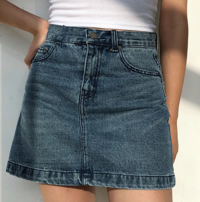 deanwangkt - Vintage Denim Skirt - Deanwangkt