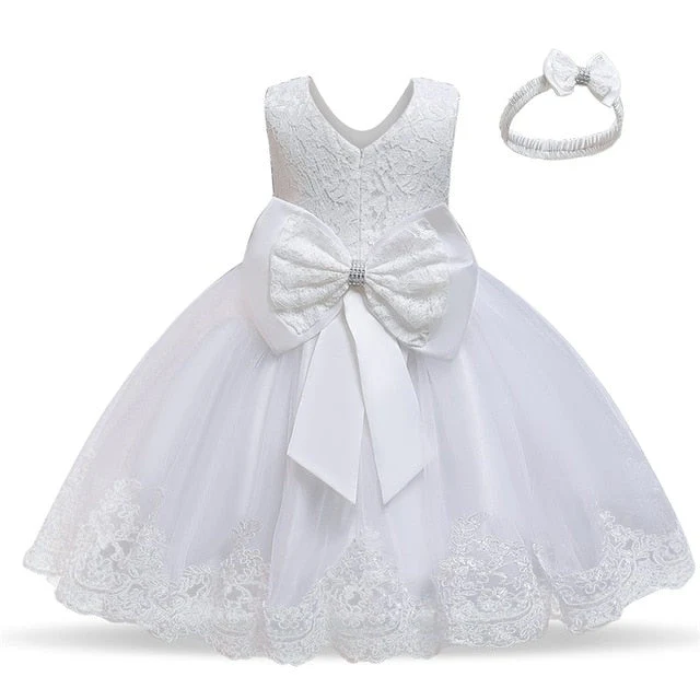 Baby Girls Christmas Dress 3 6 9 12 18 24 Months Toddler Newborn Lace Princess Dress 1 Year Old Birthday Party New Year Costume - Deanwangkt