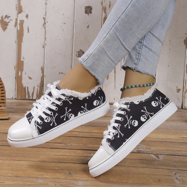 deanwangkt - Halloween Yellow Casual Daily Patchwork Printing Round Comfortable Shoes - Deanwangkt