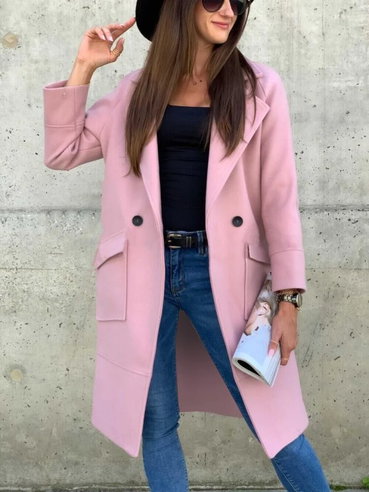deanwangkt  Spring Wool Women's Coat Trench Lace Up Long Black Coats Female Elegant Autumn Fashion Casual Outerwear Ladies Clothing - Deanwangkt