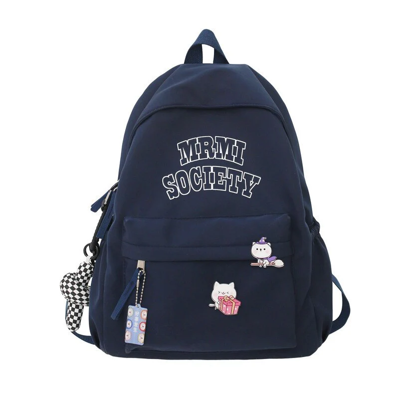 Back to school  Fashion Simple Letter Women Backpack Girl Boy Laptop Rucksack Student Lovers School Bag Femal Shoulder Travel Mochila - Deanwangkt