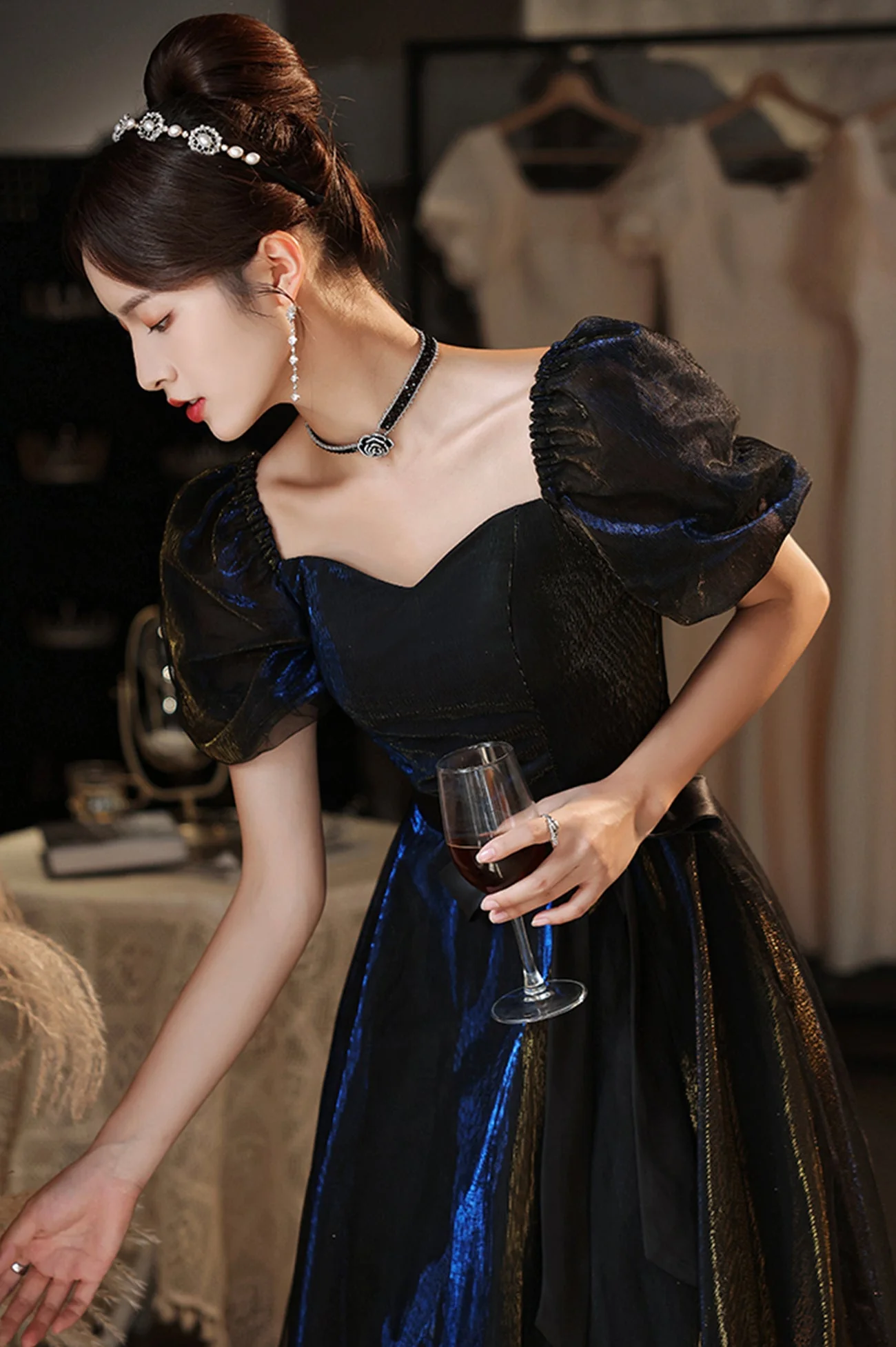 solvbao Cute Tulle Long Prom Dresses, A-Line Evening Dresses - Deanwangkt