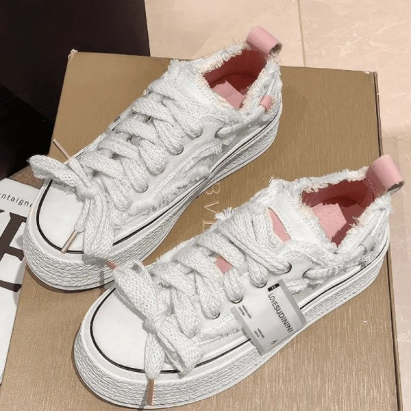 deanwangkt - Pink Casual Patchwork Frenulum Contrast Round Comfortable Out Door Shoes - Deanwangkt