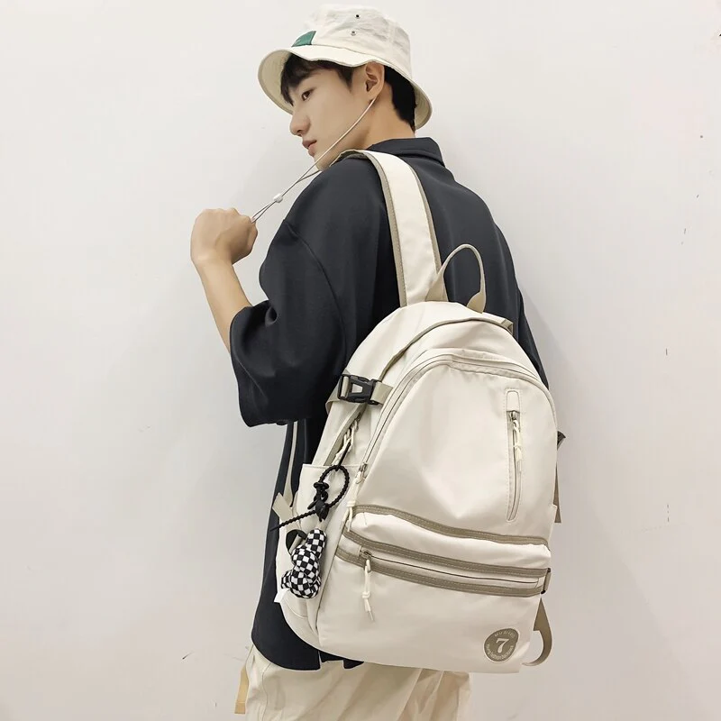 Fashion Women College Backpack For Teenage Girl Travel Mochila Female School Bag Children Men Black Laptop Backpack Rucksack - Deanwangkt