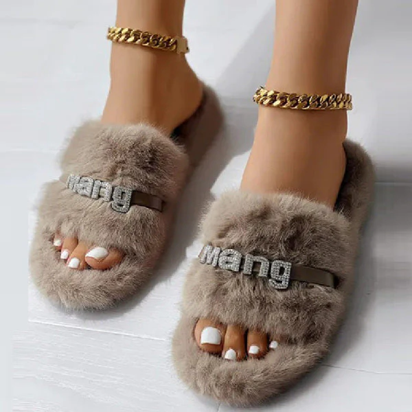 deanwangkt - Khaki Casual Living Patchwork Round Keep Warm Comfortable Shoes (Subject To The Actual Object) - Deanwangkt
