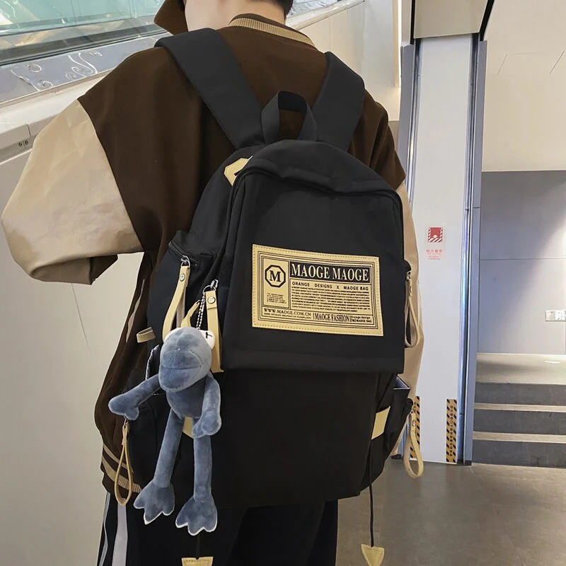 Back To School Fashion Multipocket Nylon Women Backpack Female Big Waterproof Back Bag Portable School Backpack For Girl Student Schoolbag Cool - Deanwangkt