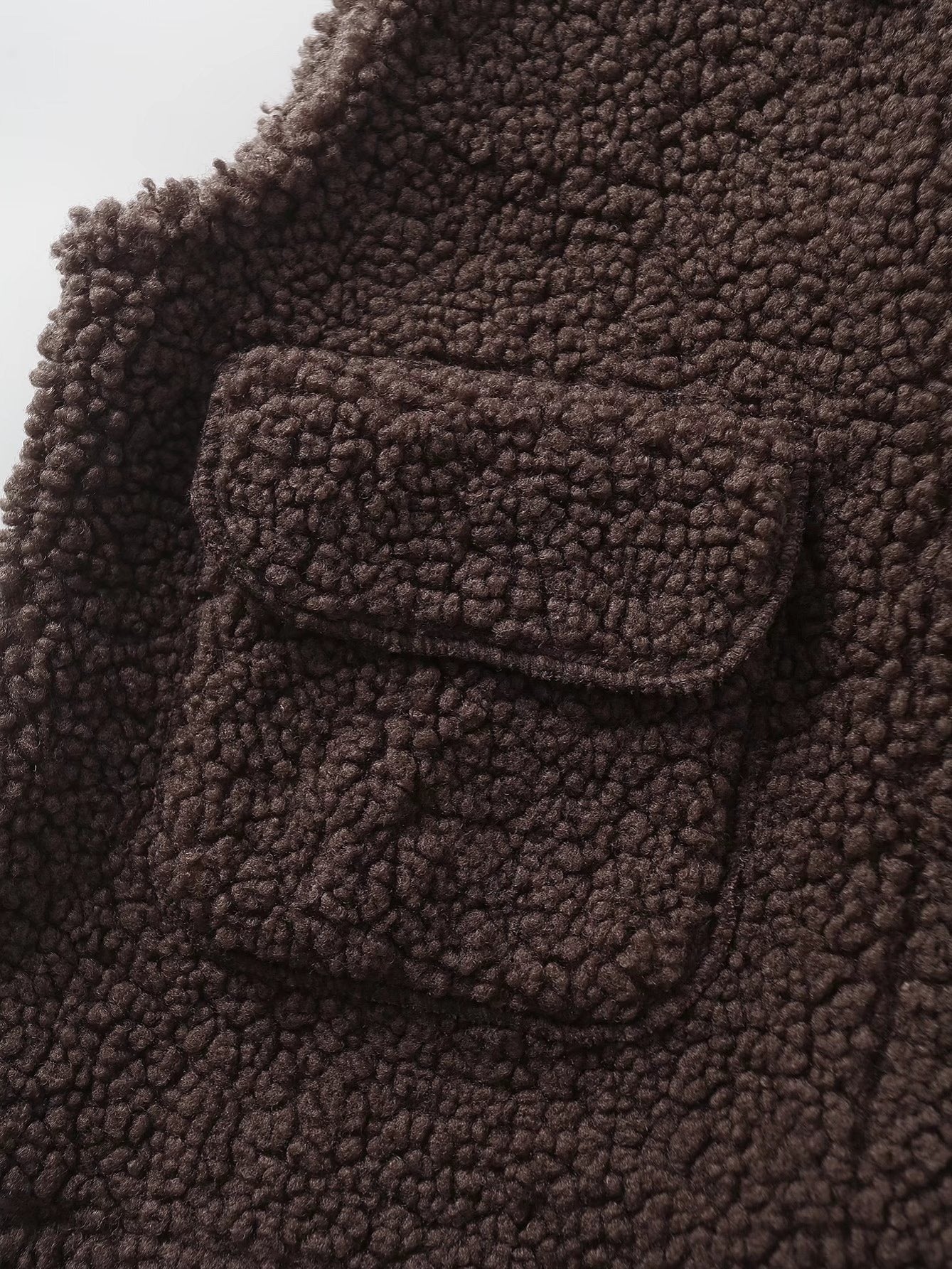 Women's Outerwear Suede Teddy Vest Jacket - Deanwangkt