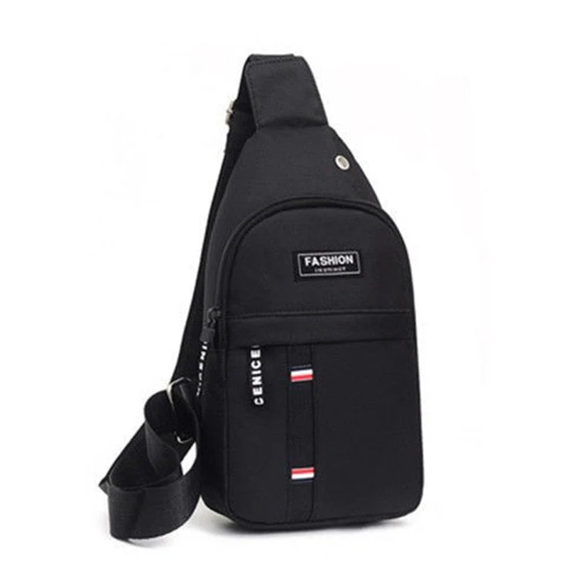 deanwangkt  New Men Chest Bag New Nylon Multi Functional Crossbody Bag Fashion Korean Versatile Men One Shoulder Chest Bag - Deanwangkt