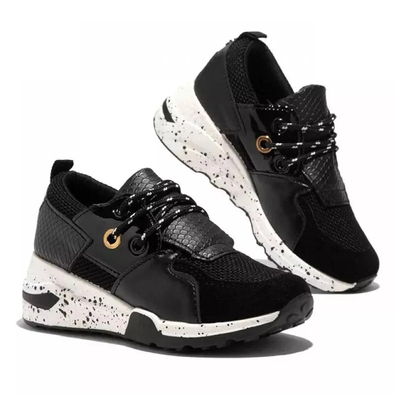 deanwangkt Women's Sneakers Platform Casual Shoes Women Vulcanize Shoes Leopard Ladies Running Shoes Sport Silver Lace-Up Female Sneakers - Deanwangkt
