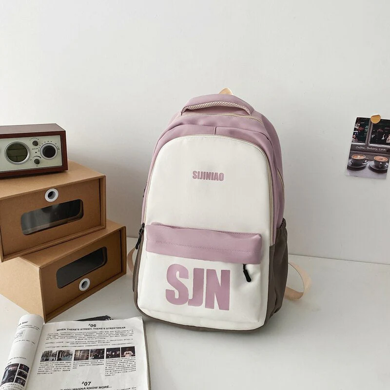 BACK TO SCHOOL  Fashion High-capacity High School SchoolbagGirls Women Travel Mochila Cute Nylon Waterproof Backpack Laptop Rucksack - Deanwangkt