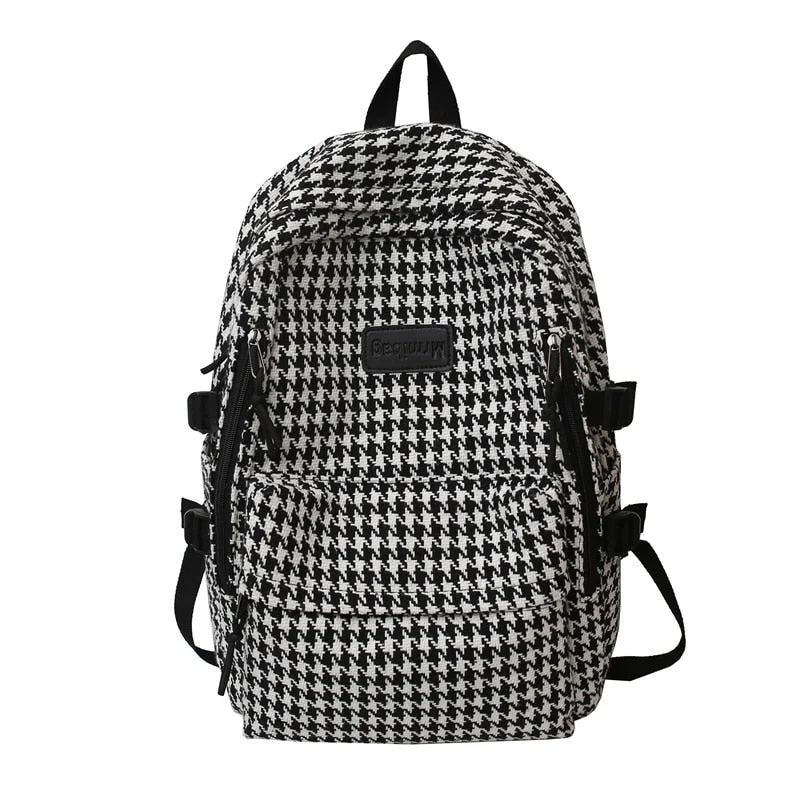 deanwangkt NEW Women's Luxury Fashion Knit Backpack Designer Ladies School Bag Female Large-capacity College Pattern High Quality Backpack - Deanwangkt