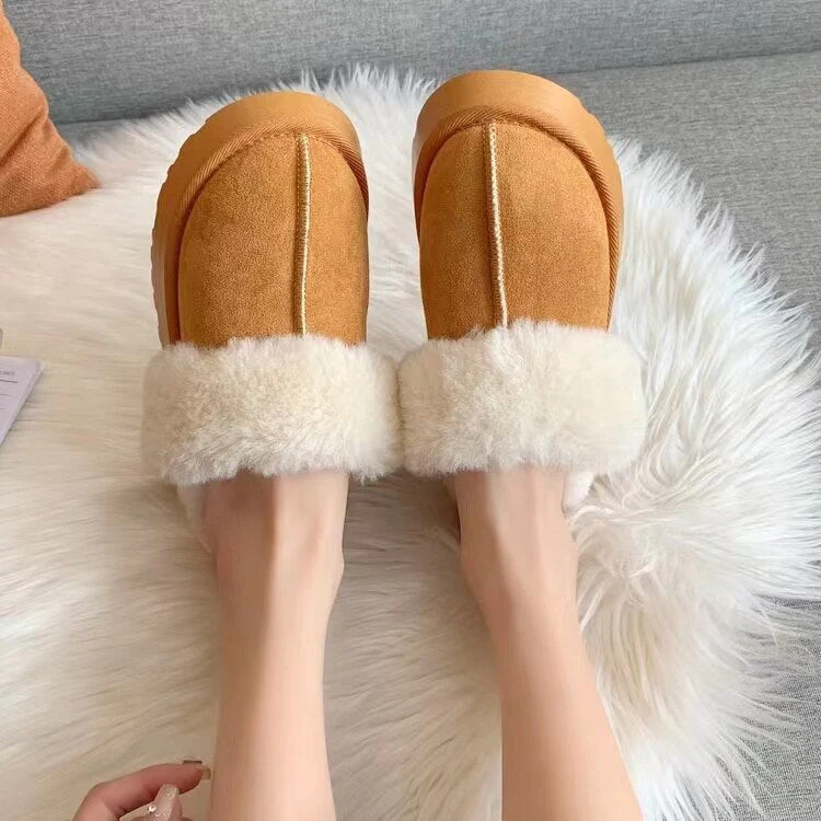 deanwangkt Snow Boots Slippers Women Soft Women Shoes Waterproof Boots Ladies New Ankle Boots Flat  Winter Shoes Women - Deanwangkt
