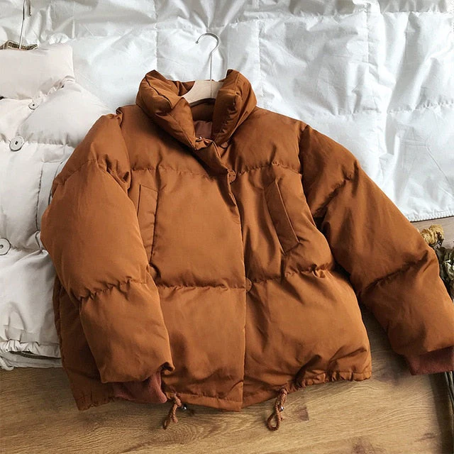 deanwangkt Autumn Winter Collection Solid Women Down Jacket Warm Thicken Stand Collar White Duck Down Parka Women's Jackets Coats - Deanwangkt