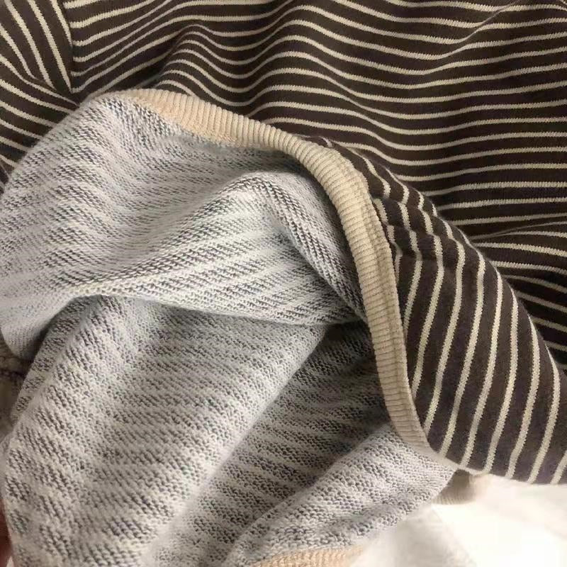 1-8T Cotton Children's Clothing Long Sleeve T-shirts Striped Baby Boy Girl Tops Casual Kids T-shirt Autumn Spring Tee - Deanwangkt