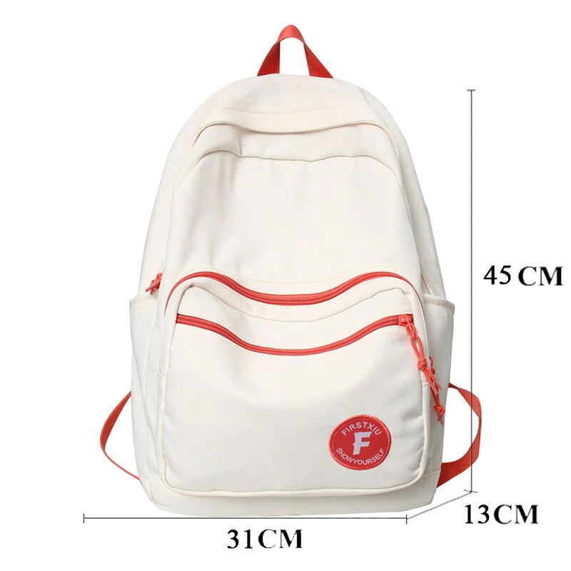 Back to school  Kawaii Rucksack for Teens Girls Fashion Bookbag Cute Backpack New Waterproof High School Boys Black Mochila Schoolbag - Deanwangkt